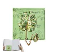 Metal Bookmarks for Men Elegant Artistic Botanical Leaf Book Marker | Aesthetic Bookmarks for Library, School, College, Classroom, Dorm, Women, Men, Teacher, Writer