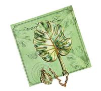 Metal Bookmarks for Men Elegant Artistic Botanical Leaf Book Marker | Beautiful Bookmarks for Reading Library School Dorm Office Women Men Teacher Writer Student