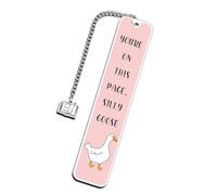 Metal Bookmarks Silly Gooses with Pendant Page Markers Lovely Reading Readers Lovely Metal Page Marker Reading Silly Gooses