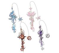 Metal Bookmarks Unique Delicate Bookmarks Metal Page Marks Elegent Book Marks with Pendant for Book Lover Gifts Delicate