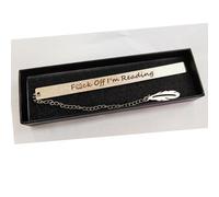 Metal Bookmarks with Interesting Words Stainless Book Marks Present Birthday Christmas Bookmark Gift for Writers Teachers Graduation Seniors Her Him Holiday Stocking Stuffers (Funny Bookmark)
