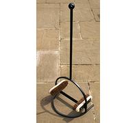 Metal Boot Brush and Boot Scraper. Black Painted Steel