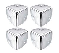 Metal Box Corner Protectors Box Edge Guard Protector 40 x 40 x 40 mm Silver Tone 4 Pieces