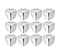 Metal Box Corner Protectors Box Edge Guard Protector 40 x 40 x 40 mm Silver Tone Pack of 12