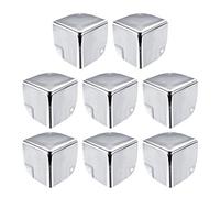 Metal Box Corner Protectors Box Edge Guard Protector 50 x 50 x 50 mm Silver Tone 8 Pieces