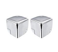 Metal Box Corner Protectors Box Edge Guard Protector 50 x 50 x 50 mm Silver Tone Pack of 2