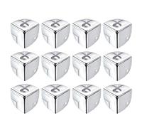 Metal Box Corner Protectors Wooden Box Edge Guard Protector 40 x 40 x 40 mm Silver Tone 12 Pieces