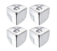 Metal Box Corner Protectors Wooden Box Edge Guard Protector 40 x 40 x 40 mm Silver Tone 4 Pieces