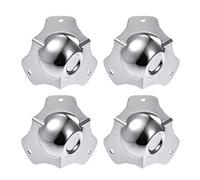 Metal Box Corner Protectors Wooden Box Edge Guard Protector 58 x 58 x 58 mm Silver Tone 4 Pieces