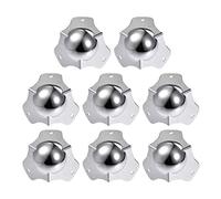 Metal Box Corner Protectors Wooden Box Edge Guard Protector 58 x 58 x 58 mm Silver Tone 8 Pieces