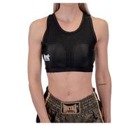 Metal Boxe Women's Bra with Protective Shells, Black, L