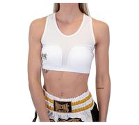 Metal Boxe Women's Bra with Protective Shells, White, M