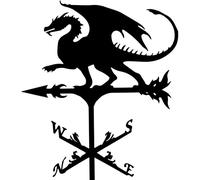 Metal Bracket Weather Vane European Wrought Iron Roof Roof Weather Vane Roof Decoration Weather Vane Wind Direction Indicator Kit Outdoor Garden Lawn,C