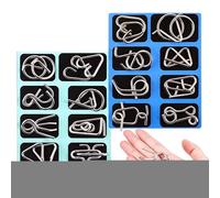 Metal Brain Teaser Puzzles - Unlock Interlock,Brain Teaser Metal Wire Puzzle,for Children Adults Boys Girls Students Home Party Game Night Classroom