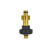 Metal Brass Adapter Foam Nozzle Foam Generator Foam Gun High Pressure Washer Soap Foamer for AR Nilfisk Karcher Bosch Elitech Lavor M22 1/4'' Quick Plug (Adapter H)