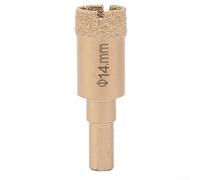 Metal Brazed Hole Cutter for Precise Drilling 4 Piece Core Drill Bit Set for Professional and DIY Projects (14mm)