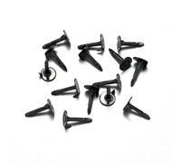 Metal Brooch Pins,Clasp Pins, 100 Pcs Multicolor Metal Brooch Badge Pin Back For DIY Jewellery Making(Black Pin)