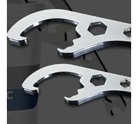 Metal Bucket Opener for Pails - Aluminum Alloy Lid Wrench Tool, Multi-Functional Container Opener Compatible with Various Sizes, 1 Pack