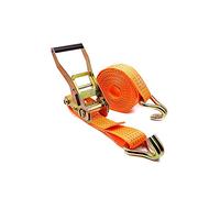 Metal Buckle Ratchet Straps, Ratchet Straps 50mm x 10m 5 Tonne Breaking Force 1 Load Multicolor(Orange)