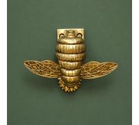 Metal Bumble Bee Door Knocker Gold Finish Rustic Antique Vintage Front Door