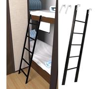 Metal Bunk Bed Ladder Replacement - Short 59" Twin Bed Side Climb Ladder with Non-Slip Feet - Safe, Sturdy, and Durable for Kids' Bunk Beds - Easy Installation