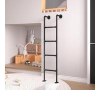 Metal Bunk Bed Ladder - Wrought Iron Safety Design for Loft Beds, High Load Capacity Emergency Climbing Solution