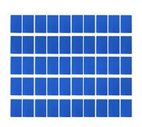 Metal Business Card Blanks, Metal Business Cards 50PCS Aluminum Business Name Engraving Aluminum Business Card Blanks 2.1x3.4in for Company's Culture and Personal Demeanor (Blue)
