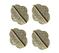 Metal Butterfly Hinge 4Pcs Decorative for Jewelry Box | Classic butterfly shape, antique for bronze finish, smooth folding action, fits jewelry boxes, decorative appeal(4 pcs)
