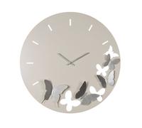 Metal Butterfly Wall Clock 60cm HOMETIME White One Size