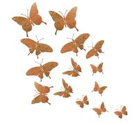 Metal Butterfly Wall Decor, Metal Art Decoration Fifteen Pieces, Butterfly Decorations for Walls - for Bedroom Girls Outdoor Party Nursery Bathroom