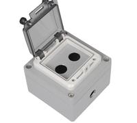 Metal button switch control box emergency stop waterproof cast aluminum alloy start industrial two or three position switch emer(AL121808F-04b)