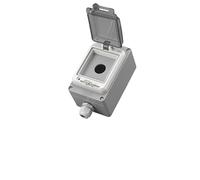 Metal Button Switch Control Box Emergency Stop Waterproof cast Aluminum Alloy Start Industrial Two or Three Position emer(OneSize)