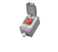 Metal Button Switch Control Box Emergency Stop Waterproof cast Aluminum Alloy Start Industrial Two-Three(OneSize)