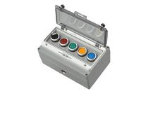 Metal Button Switch Control Box Emergency Stop Waterproof cast Aluminum Alloy Start Industrial Two-Three Switch Emergency Stop(45778)