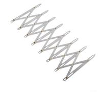 Metal Buttonhole Spacer Sewing Gauge, 16cm Expanding Crafting Guide Rule for Curtain Making and Button Positioning, Equidistant Measuring Tool