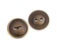Metal Buttons 11mm-25mm for Jeans and Sweaters, 7 Bronze, 20mm-10pcs