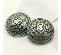 Metal Buttons Crown Pattern Golden British College Style Designers Handmade Luxury Garment Sewing Accessories DIY Buttons 6pcs-23-25mm 6pcs