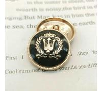 Metal Buttons Crown Pattern Golden British College Style Designers Handmade Luxury Garment Sewing Accessories DIY Buttons 6pcs-6-11.5mm 6pcs