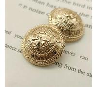 Metal Buttons Crown Pattern Golden British College Style Designers Handmade Luxury Garment Sewing Accessories DIY Buttons 6pcs-11-23.0mm 6pcs