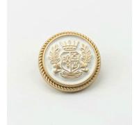 Metal Buttons Crown Pattern Golden British College Style Designers Handmade Luxury Garment Sewing Accessories DIY Buttons 6pcs-16-18mm 6pcs