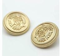 Metal Buttons Crown Pattern Golden British College Style Designers Handmade Luxury Garment Sewing Accessories DIY Buttons 6pcs-15-18mm 6pcs