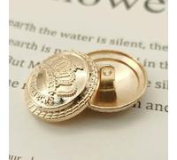 Metal Buttons Crown Pattern Golden British College Style Designers Handmade Luxury Garment Sewing Accessories DIY Buttons 6pcs-3-12.5mm 6pcs