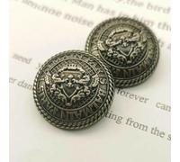 Metal Buttons Crown Pattern Golden British College Style Designers Handmade Luxury Garment Sewing Accessories DIY Buttons 6pcs-13-11.5mm 6pcs