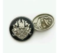 Metal Buttons Crown Pattern Golden British College Style Designers Handmade Luxury Garment Sewing Accessories DIY Buttons 6pcs-8-15mm 6pcs