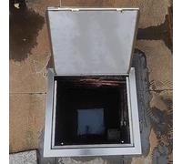Metal C Access Door - 14x18in Easy Access Panel for Plumbing & Wiring, Magnetic Loft Hatch Cover, Durable Wall Hole Solution, Ideal for Home Renovation & Maintenance