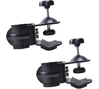 Metal C Clamp Heavy Duty Dual U Shaped Clip Bracket Mount for Photo Studio Light Stand Boom Arm,2 Pieces