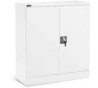 Metal Cabinet 102 cm 2 Shelves White - Filing Cabinets by Fromm & Starck White