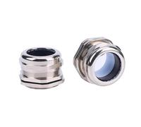 Metal Cable Glands 1PCS Brass Metal Cable Glands IP68 PG7 PG9 PG11 PG13.5 PG21 PG25 PG29 Waterproof Connector Gland Straight Through Cable(PG7)