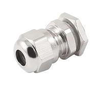 Metal Cable Glands M8x1 2-5mm Wire Silver Tone Metal Waterproof Connector Fastener Cable Gland