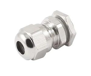 Metal Cable Glands M8x1 2-5mm Wire Silver Tone Metal Waterproof Connector Fastener Cable Gland
